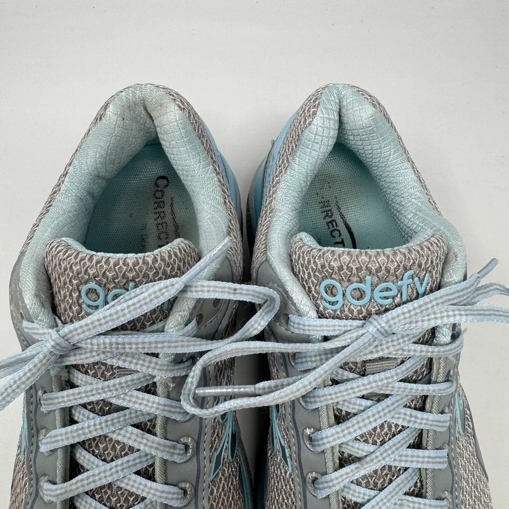 GDEFY‎ Gravity Defyer Corrective Fit Walk Gray Blue Gym Shoes Women's Size 7.5